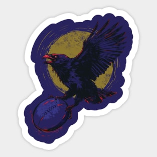 Football Raven Sticker